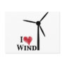 i love wind energy post cards