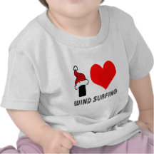 I Love Wind Surfing Design Tee Shirts