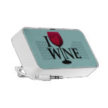 I Love Wine Doodle Speaker