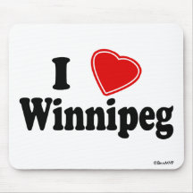 I Love Winnipeg Mouse Pad