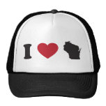 I Love Wisconsin hats