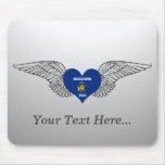 I Love Wisconsin -wings Mousepad