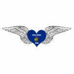 I Love Wisconsin -wings Photo Cutout
