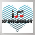I Love Worldbeat Posters