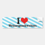 I Love Writerspeechwriters Bumper Stickers