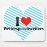 I Love Writerspeechwriters Mouse Pads
