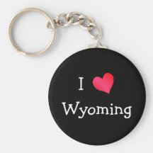 I Love Wyoming Key Chains