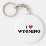 I Love Wyoming Keychains