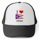 I Love Xenia Ohio Trucker Hats