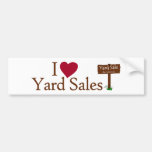 I Love Yard Sales Bumper Sticker