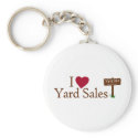 I Love Yard Sales keychains