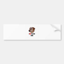 I Love Yellow Labs Bumper Stickers