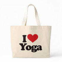 I Love Yoga Canvas Bag