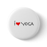 i love yoga pinback button