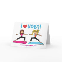 i love yoga greeting cards