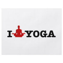 I Love Yoga Flyer Design