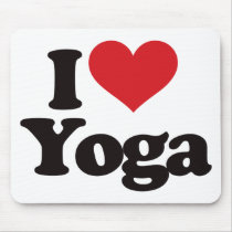 I Love Yoga Mouse Pad