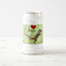I Love Yoga Squirrel Mug