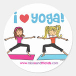 i love yoga stickers