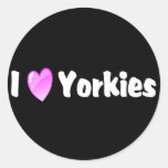 I Love Yorkies Stickers