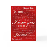 I Love You (30 Languages) cards