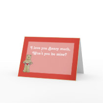'I love you Beary much' Valentine's Day Card