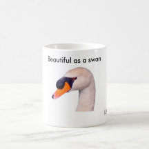 I LOVE YOU, Beautiful as a swan Taza De Café