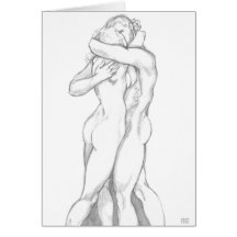 I Love You Card Personalized Romantic Hug Cards