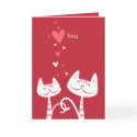 I Love You Cats Valentine cards