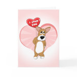 I Love You Corgi Valentine's Day Card