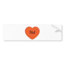 I Love You, Dad Bumper Sticker