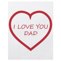 I Love You Dad Full Color Flyer