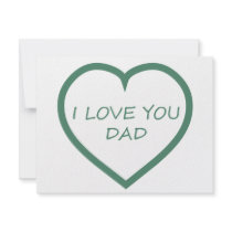 I Love You Dad Invitations