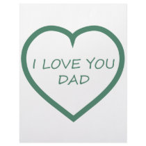 I Love You Dad Letterhead Design