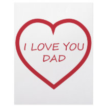 I Love You Dad Customized Letterhead