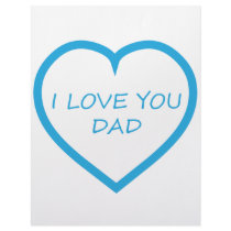 I Love You Dad Personalized Letterhead