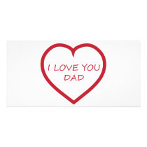 I Love You Dad Photo Cards