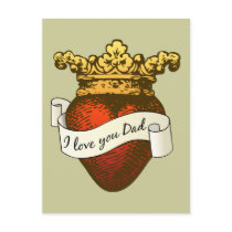 I Love You Dad Postcards