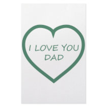 I Love You Dad Customized Stationery