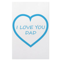 I Love You Dad Customized Stationery