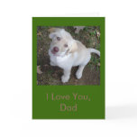 I Love You, Dad - Yellow Lab Puppy Father's Day cards