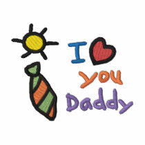 I Love You Daddy embroidered shirts