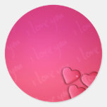 I Love You Design Sticker