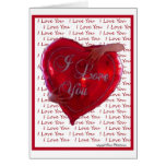 I Love You Greeting Cards