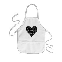 I Love You Heart Design for Weddings & Holidays Aprons
