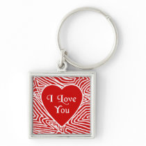 I Love You Heart Keychain