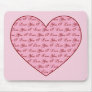 I Love You Heart Mousepad