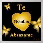 I Love You-Hold me Close Poster[Spanish]-Customize