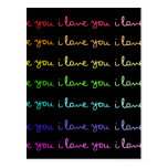 i love you i love you i love you postcard
