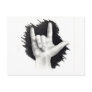 I LOVE YOU IN ASL #2 POSTCARD